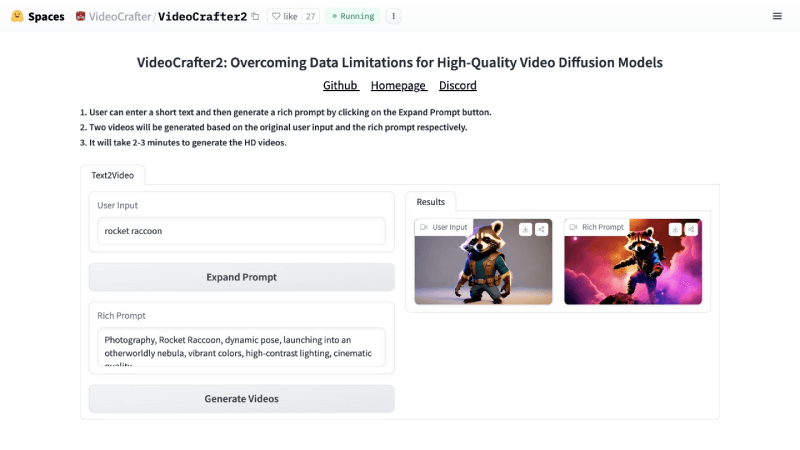 VideoCrafter2 Hugging Face